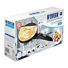 Електрична сковорода для млинців з тефлоновим антипригарним покриттям Noveen ECM490 / Електро сковорідка, фото 5