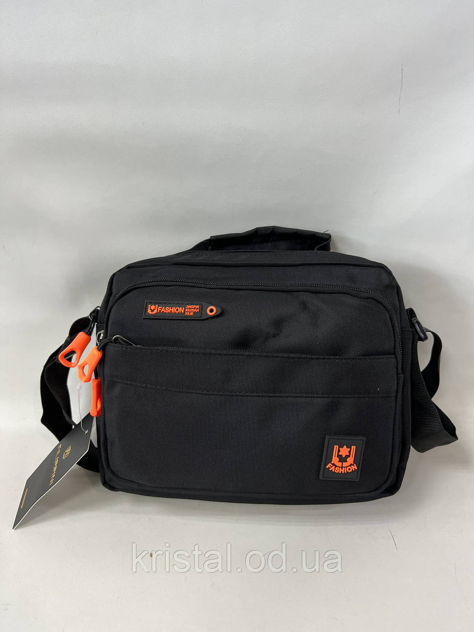 Чоловіча текстильна сумка на плече гуртом 24*20 см. серії "Goldbe" No19888, фото 1