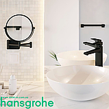 Дзеркало для гоління чорне матове hansgrohe AddStoris (41791670), фото 5