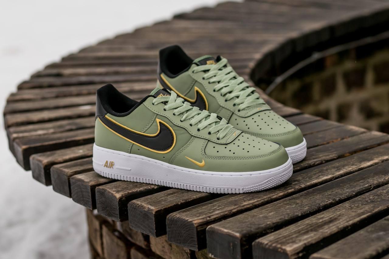 Nike Air Force 1 '07 LV8 'Metallic Swoosh Pack - Oil Green