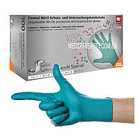 Перчатки нитриловые без пудры нестерильные Ampri SOLID SAFETY CHEM N, размер ХXL (100 шт.)