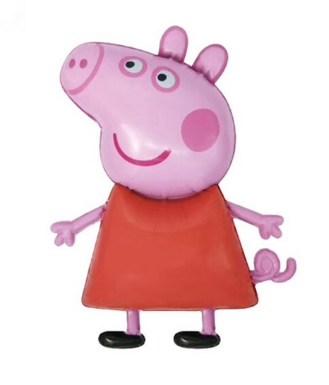 Фольгована куля "Свинка Пеппа, рожева", 74х51 см УП, фото 1