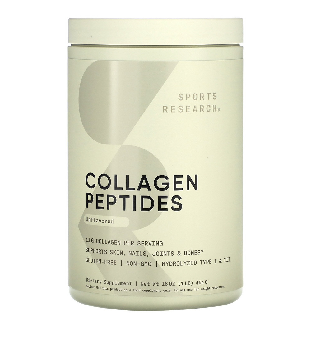Sports Research Collagen Peptides Powder 454 gr