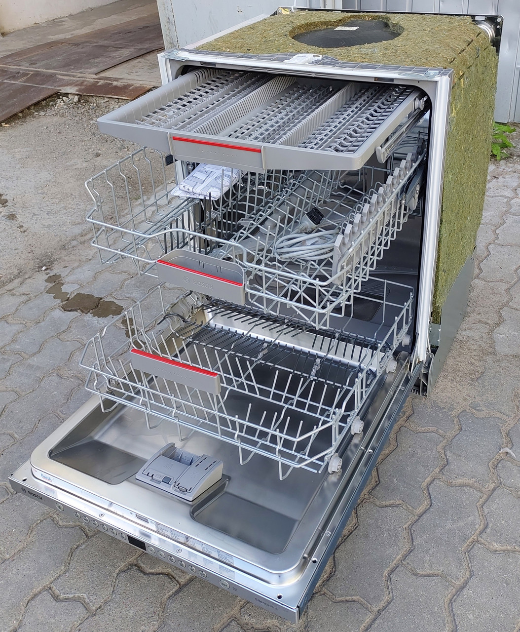 Вбудована посудомийна машина 60см три лотки Bosch SMV46KX03E б/у