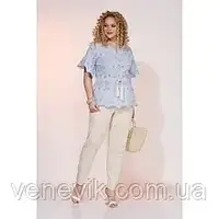 Штани жіночі білі М-Бр Ліліана р.56