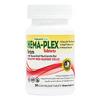 Витамины и минералы Natures Plus Hema-Plex jar, 30 таблеток
