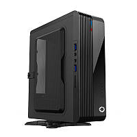 Корпус компьютерный mini-ITX GameMax ST103-2U3-300W с блоком питания/Mini tower/боковое окно Черный