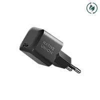 Мережевий зарядний пристрій для смартфонів та планшетів Native Union Fast GaN Charger PD 30W USB-C Port Black