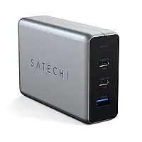 Мережний адаптер Satechi 100W USB-C PD Compact Gan Charger Space Gray (ST-TC100GM-EU)