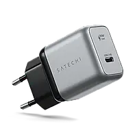 Мережевий пристрій для заряджання електроніки Satechi 30W USB-C PD Gan Wall Charger Space Gray