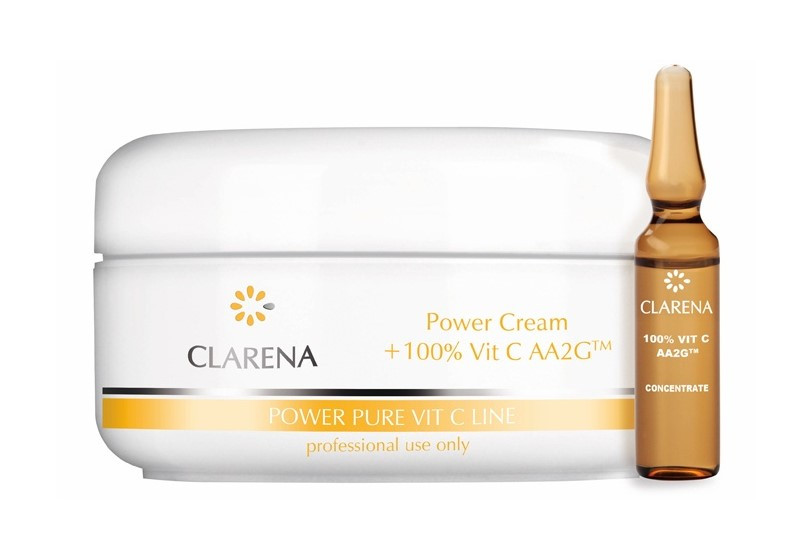 Power Pure Vit C Cream+100% Vitamin C Крем-основа с экстрактом шелка+ампула со 100% витамином С,100 мл+3 мл - фото 1 - id-p43123157