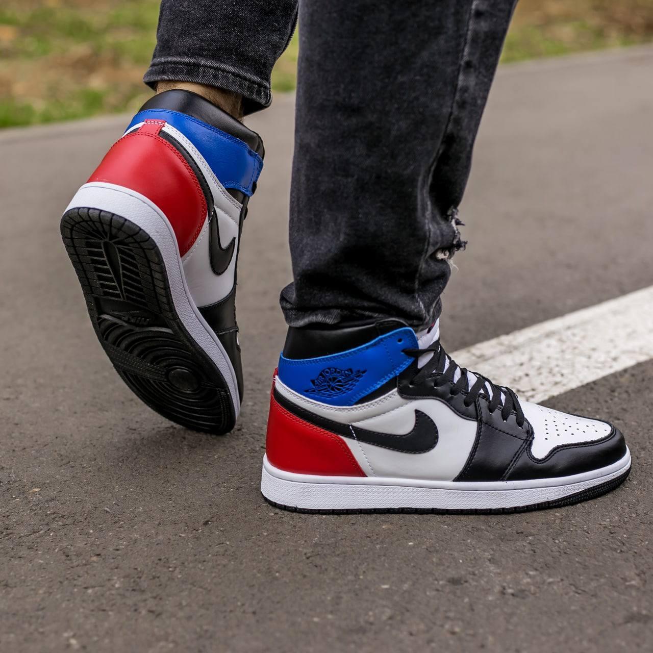 Retro 1 red sales black and blue