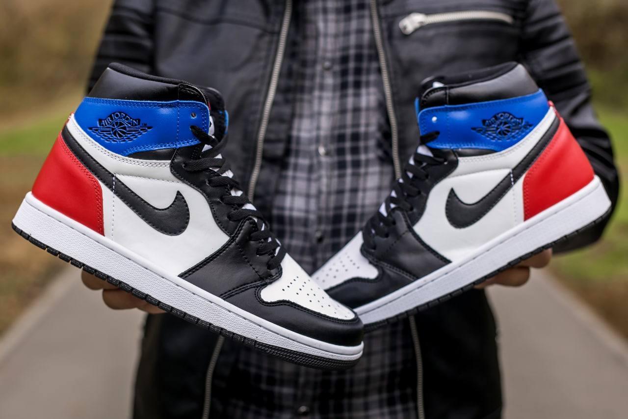Retro 1 red sales black and blue