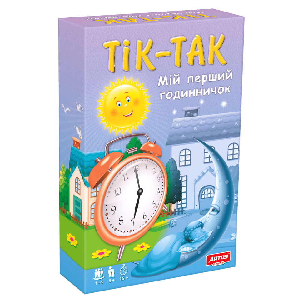 Дитяча розвивальна гра Тік-Так 0819 перший годинник навчальна гра для дітей