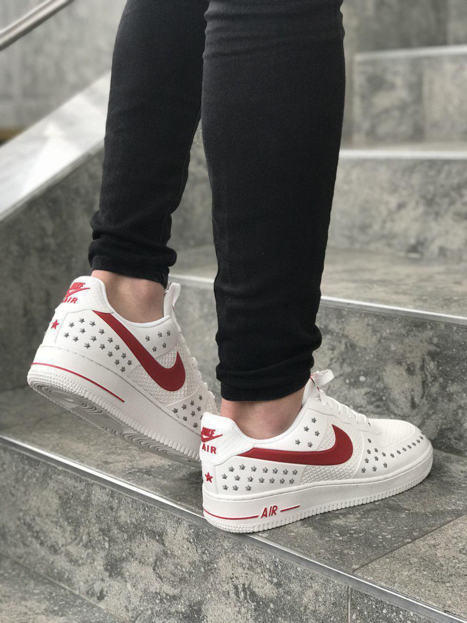 Air force 1 best sale low stars white