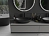 Умивальник (раковина) MEXEN NORA 60 BLACK MATT чорний накладний, фото 4