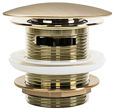 Донний клапан для ванни REA CLICK-CLACK BRUSHED GOLD *