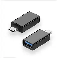 Перехідник USB OTG-01 з телефона на флешку usb адаптер для type з чорний IM-63