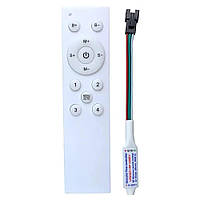 Контролер SMART Single color біжуча хвиля (Радіо 12 кнопок макс: 2048px) з  пультом для LED смарт стрічок