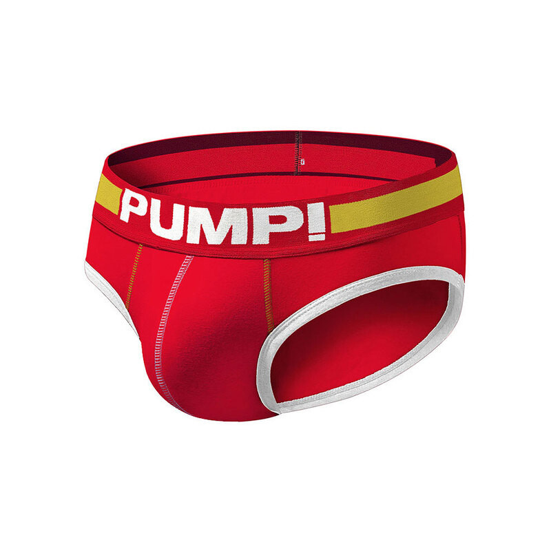 Червоні бавовняні зручні повсякденні труси бріфи Pump