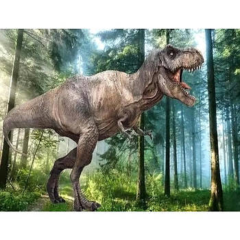 Картина за номерами Тиранозавр Рекс у лісі 40х50 см RA73571 у коробці з акриловими фарбами