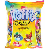 Упаковка жувальних цукерок Elvan Toffix Sour Mix 1 кг
