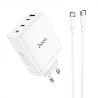 Сетевое зарядное устройство HOCO N31 Leader PD100W four-port(3C1A) fast charger set(Type-C - Type-C), цвет