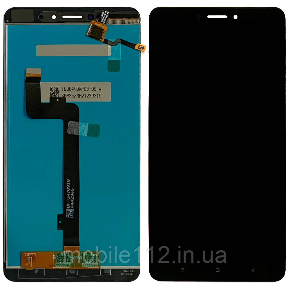 Екран (дисплей) Xiaomi Mi Max 2 MDE40, MDI40 з тачскріном чорний AAAA