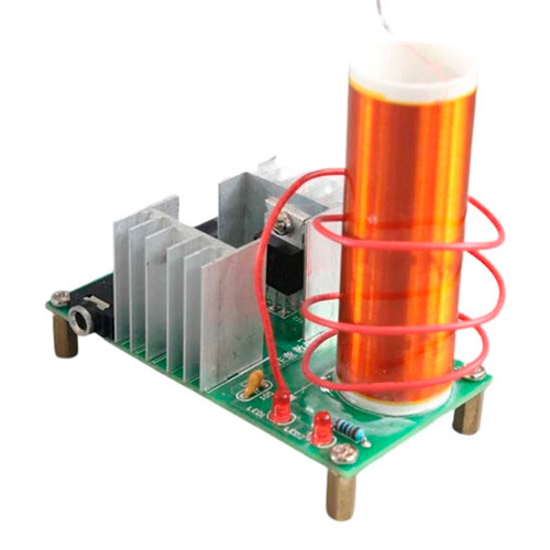 Катушка трансформатор Тесла музична SSTC качер, ЗБЕРИ САМ, для збору з елементами та інструкцією