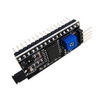 Модуль IIC I2C SPI інтерфейс, 1602 2004, PCF8574T, Arduino, 5 В, розміри 53.5 х 19.1 х 15.4 мм
