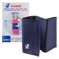 Пояс Sunex 28*102 см на липучке, синий