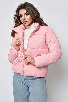 Куртка жіноча демісезонна свiтло-рожевого кольору                                                    162376M