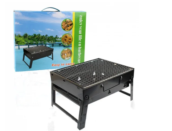 Складаний мангал гриль, барбекю 43 x 30 x 20 см  BBQ (CA-04B), фото 1