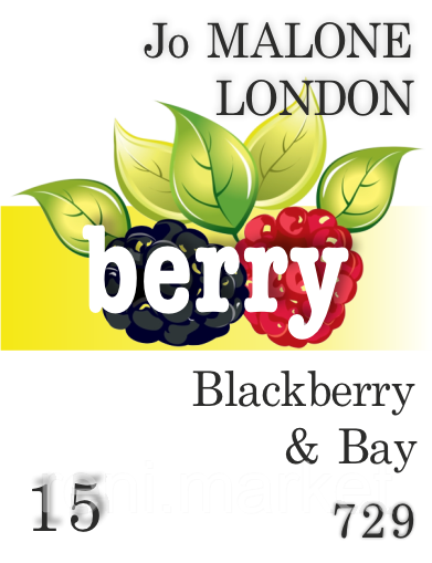 Парфумерна олія (729) версія аромату Blackberry & Bay Jo Malone London — 15 мл композит у ролоні