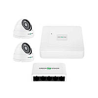 Комплект відеоспостереження для квартири GV-IP-K-W68/02 IP66 на 2 камери 4MP (Lite)