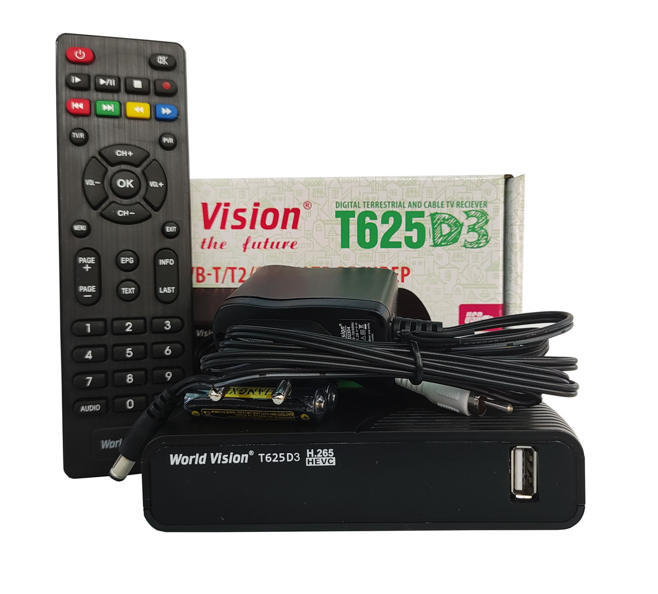 Т2 ресивер тюнер World Vision T625D3. + прошивка IPTV