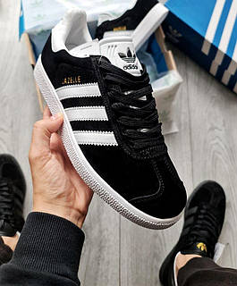 Adidas gazelle black size 4 online