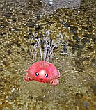 Водоплаваю іграшка для гри у ванні арт. 7019 краб з фонтаном, 2 кольори мікс, р-р10, 2*9*10, короб., фото 2