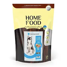 Home Food сухий корм для цуценят середніх та великих порід Форель, рис, овочі 1,6кг