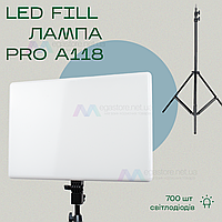 Прямокутна LED-лампа Pro A118 відеосвітло для фото, відео 45х32 см зі штативом 2,1 метр лампа для фону