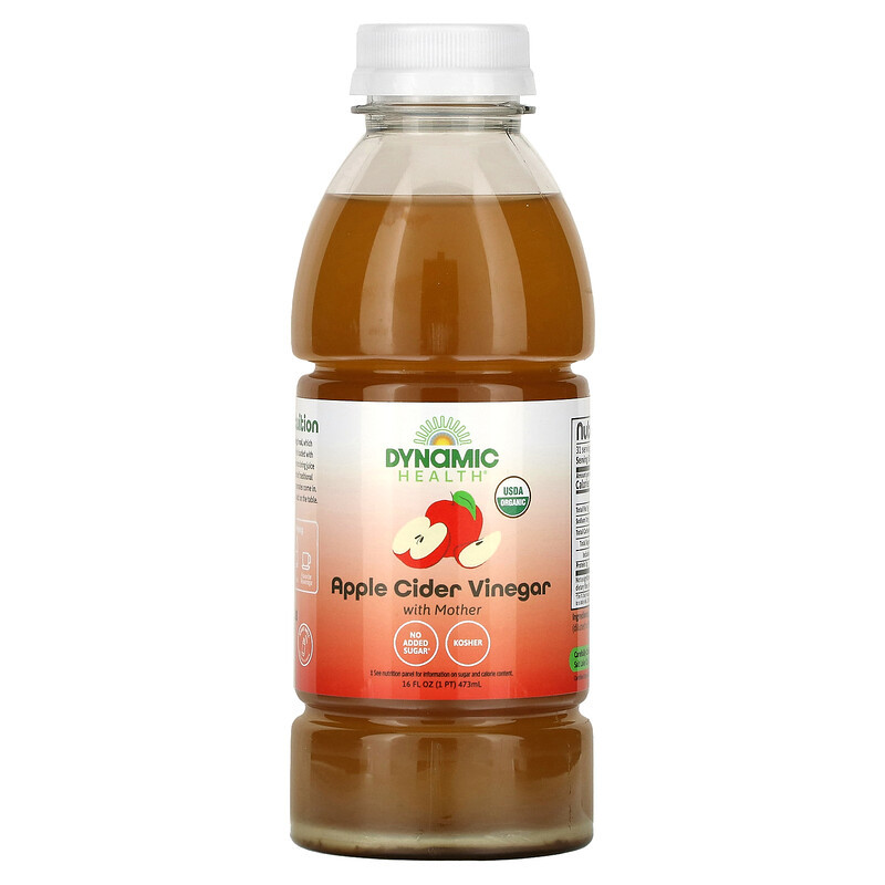 Dynamic Health, органічний яблучний оцет із маткою, 473 мл (16 рідк. унцій), фото 1