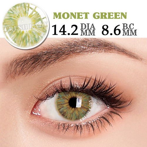 Зелені контактні лінзи MONET, фото 1