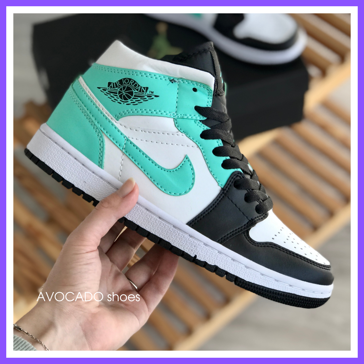 Nike air Jordan Retro 1 White Mint