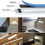 Підсвічування для шафи з датчиком руху Vicloon, 3 комплекти світлодіодних підсвічувань для шафи, світлодіодне підсвічування шафи з, фото 5