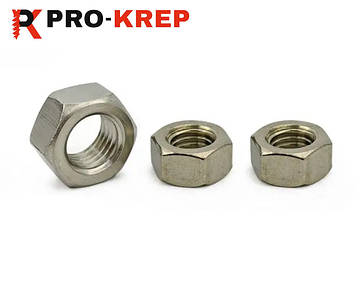 ГАЙКА ШЕСТИГРАННА DIN 934 НЕРЖАВІЮЧА СТАЛЬ