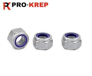 ГАЙКА СТОПОРНА (КОНТРГАЙКА) DIN 985 ЦИНК БІЛИЙ