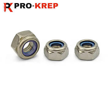 ГАЙКА СТОПОРНА (КОНТРГАЙКА) DIN 985 ЦИНК БІЛИЙ