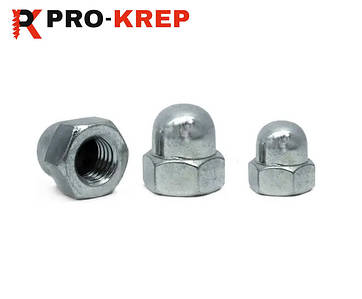 ГАЙКА КОЛПАЧКОВА DIN 1587 ЦИНК БІЛИЙ