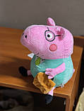 Велика м'яка іграшка Свинка Пеппа, тато Свин 14744, фото 2
