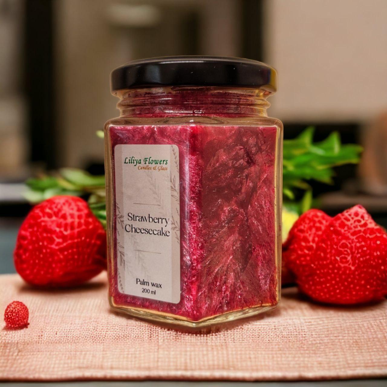 Свічка Strawberry Cheesecake з ароматом